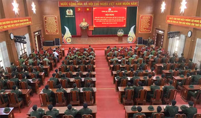Công an Đắk Nông tổng kết công tác tuyển quân năm 2023 -0