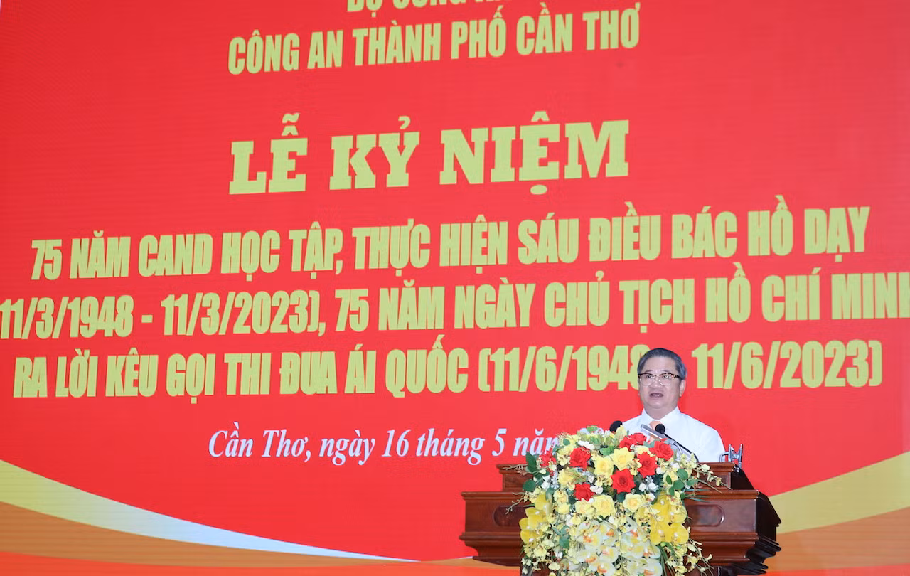 Công an TP Cần Thơ tuyên dương 75 điển hình Học tập, làm theo Sáu điều Bác Hồ dạy -0