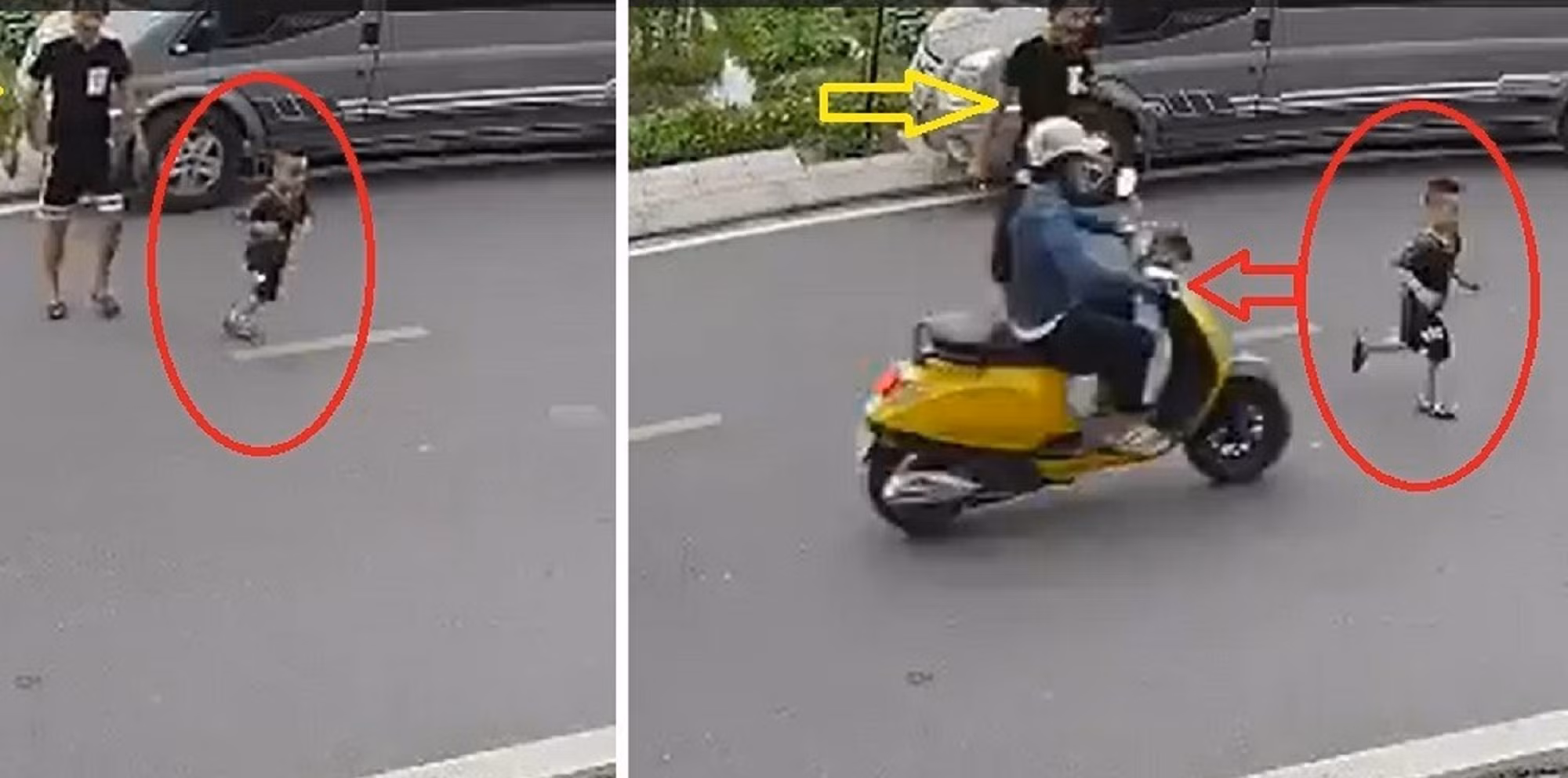 Để con lao vào xe điện, còn dở thói côn đồ đánh người -0