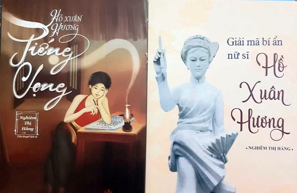 hai tác phẩm viết về nữ sĩ hồ xuân hương của nhà thơ nghiêm thị hằng.jpg -0