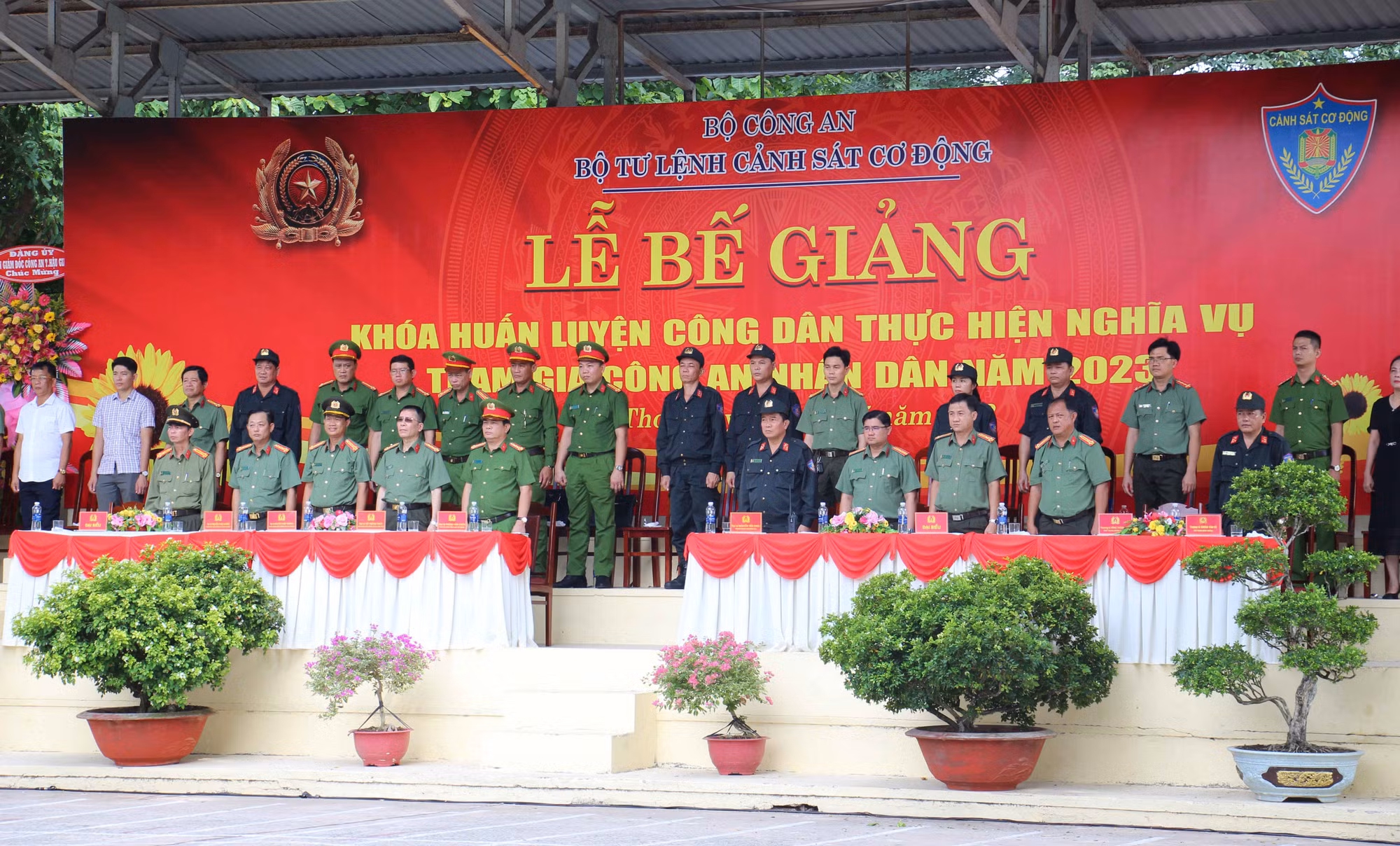 Bế mạc khóa huấn luyện chiến sĩ nghĩa vụ CAND năm 2023 -0