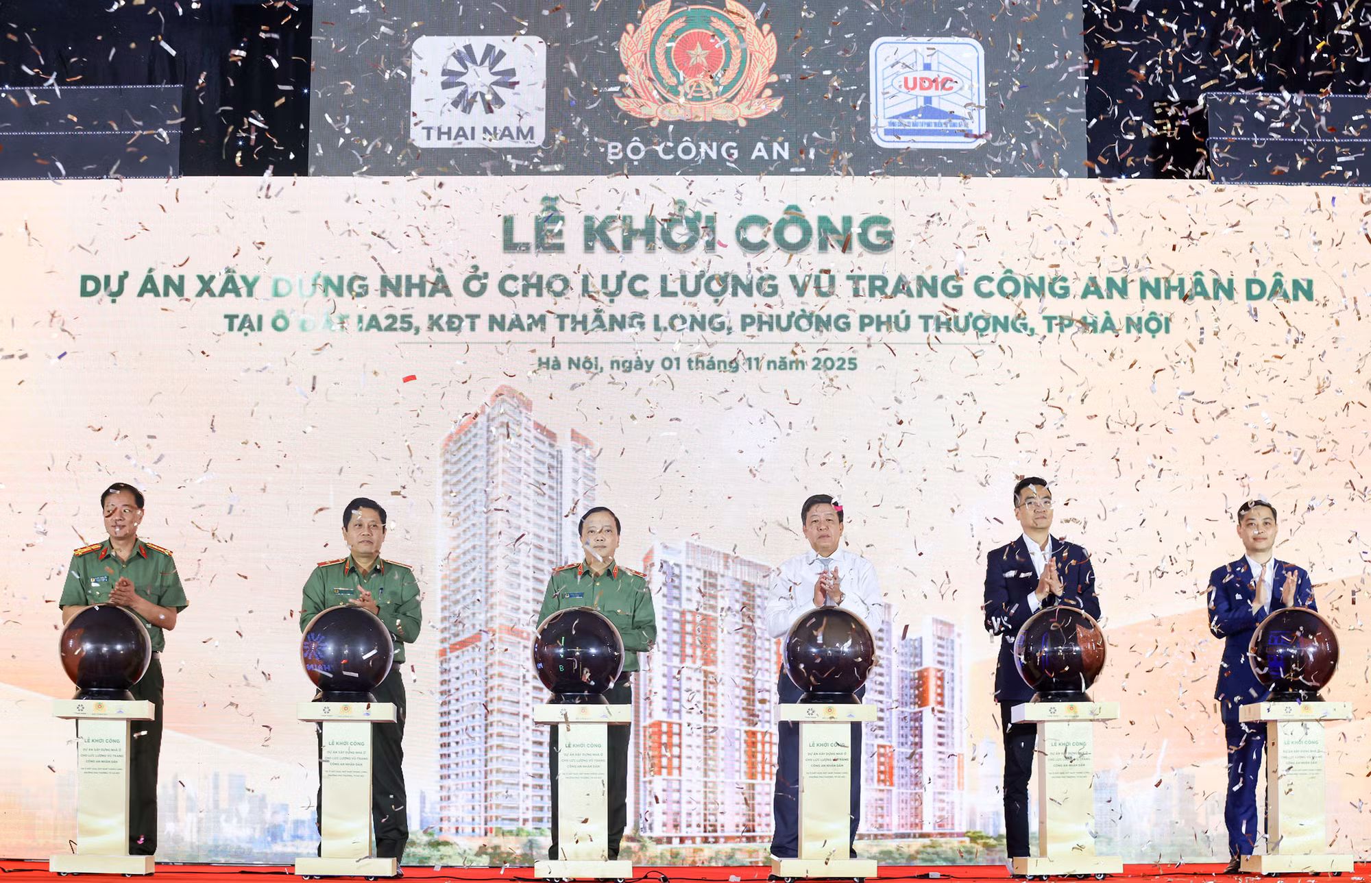 Khởi công Dự án nhà ở cho lực lượng vũ trang CAND tại KĐT Nam Thăng Long -1