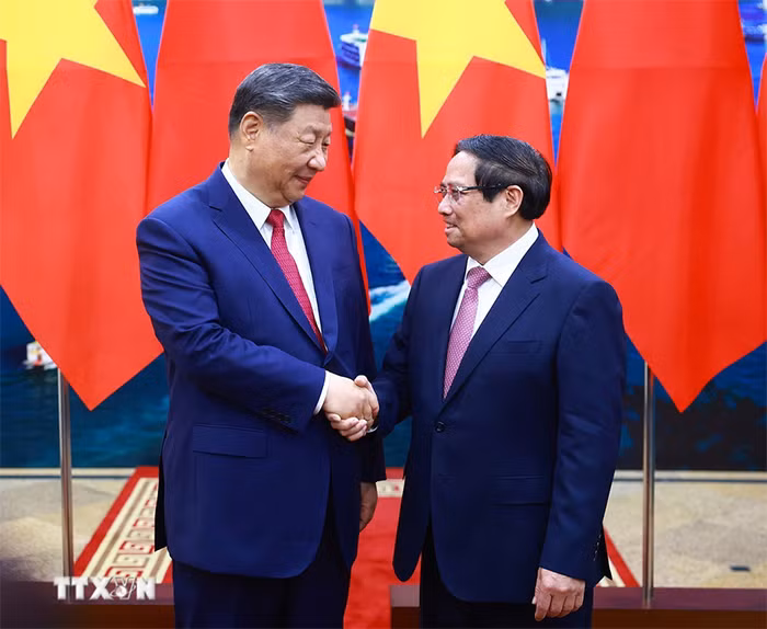 Thủ tướng Phạm Minh Chính hội kiến Tổng Bí thư, Chủ tịch nước Trung Quốc Tập Cận Bình -0