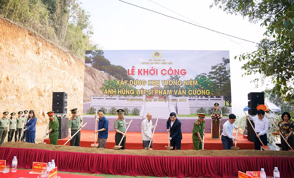 Khởi công xây dựng&nbsp;Khu tưởng niệm Anh hùng liệt sĩ&nbsp;Phạm Văn Cường -1
