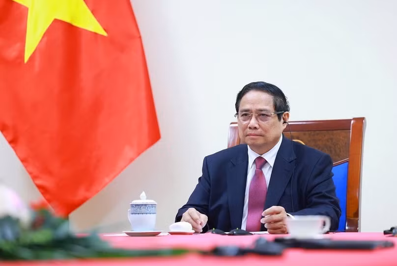 Thủ tướng Phạm Minh Chính điện đàm với Thủ tướng New Zealand Christopher Luxon -0