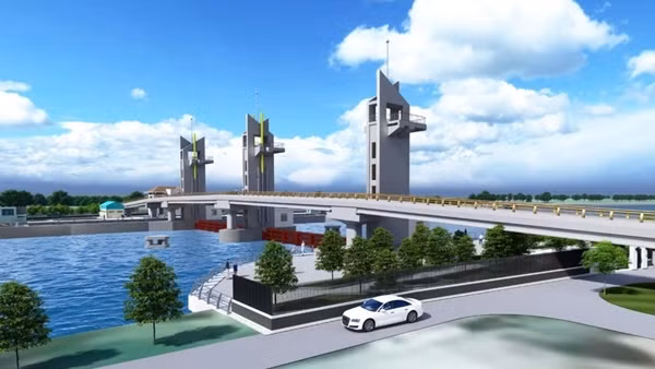 Khánh thành lá chắn ngăn mặn trên 500 tỷ đồng ở Sóc Trăng