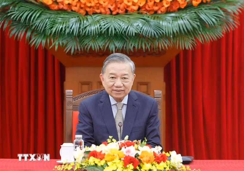 Tổng Bí thư Tô Lâm điện đàm với Tổng thống Hàn Quốc Lee Jae Myung -0