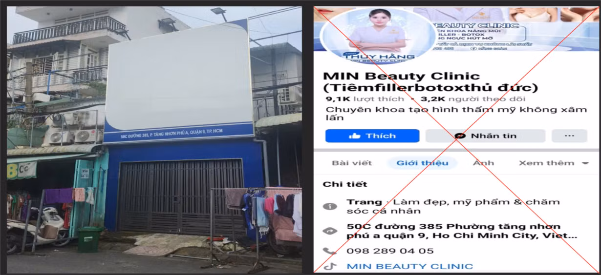 Chuyển hồ sơ qua Công an để điều tra, xử lý nghiêm hai cơ sở thẩm mỹ “chui” -0