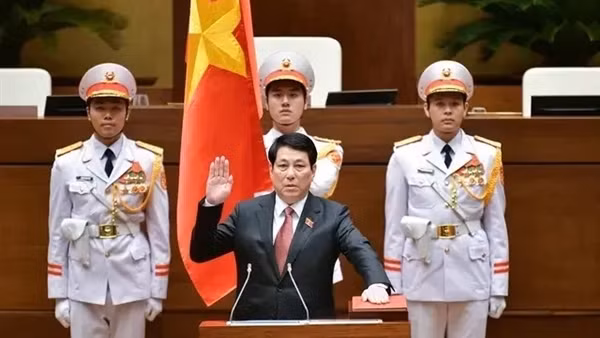 Tổng Bí thư, Chủ tịch nước Lào gửi thư chúc mừng Chủ tịch nước Lương Cường