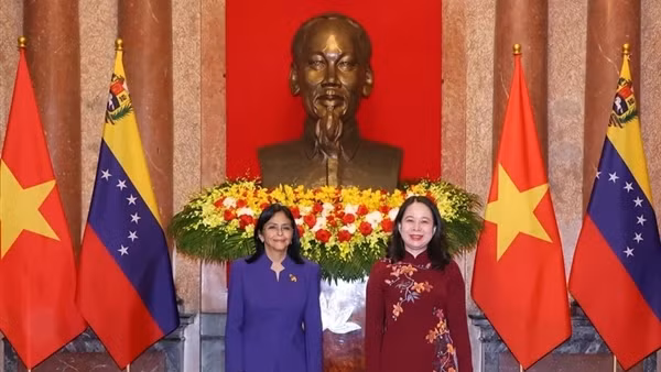 Phó Chủ tịch nước Võ Thị Ánh Xuân hội đàm với Phó Tổng thống thường trực Venezuela​