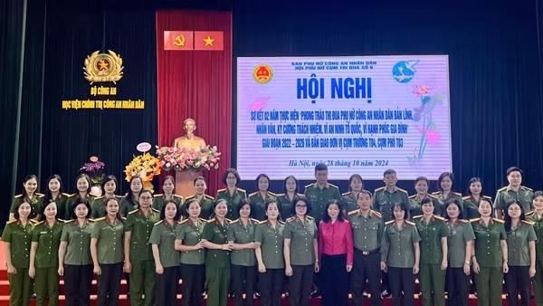 Hội phụ nữ Cụm thi đua số 6, khối các trường CAND tổng kết phong trào thi đua