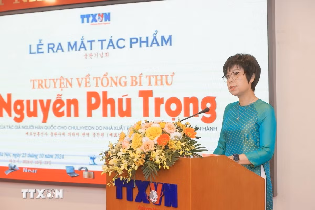 TTXVN ra mắt cuốn sách về Tổng Bí thư Nguyễn Phú Trọng của tác giả Hàn Quốc -0