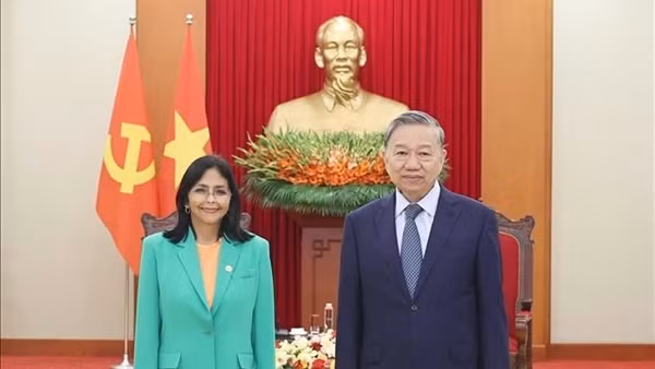 Tổng Bí thư Tô Lâm tiếp Phó Tổng thống thường trực Venezuela
