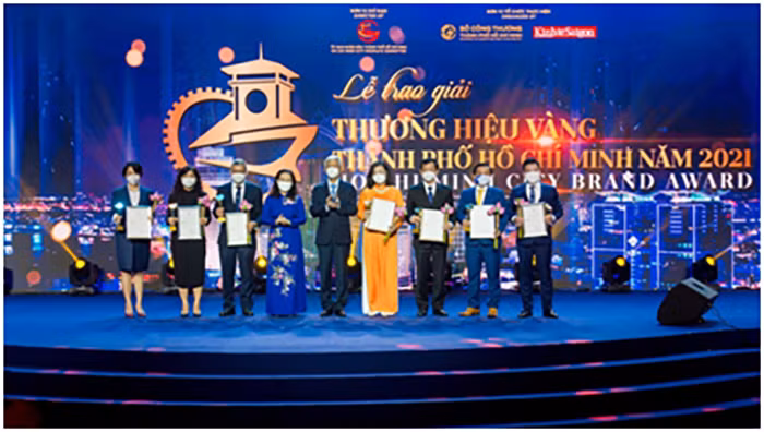 Tập đoàn Hưng Thịnh nhận giải thưởng&nbsp;Thương hiệu Vàng TP HCM 2021 -0