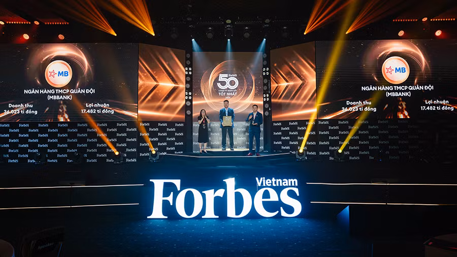 MB vào Top 50 công ty niêm yết tốt nhất Việt Nam 2023 của Forbes -0