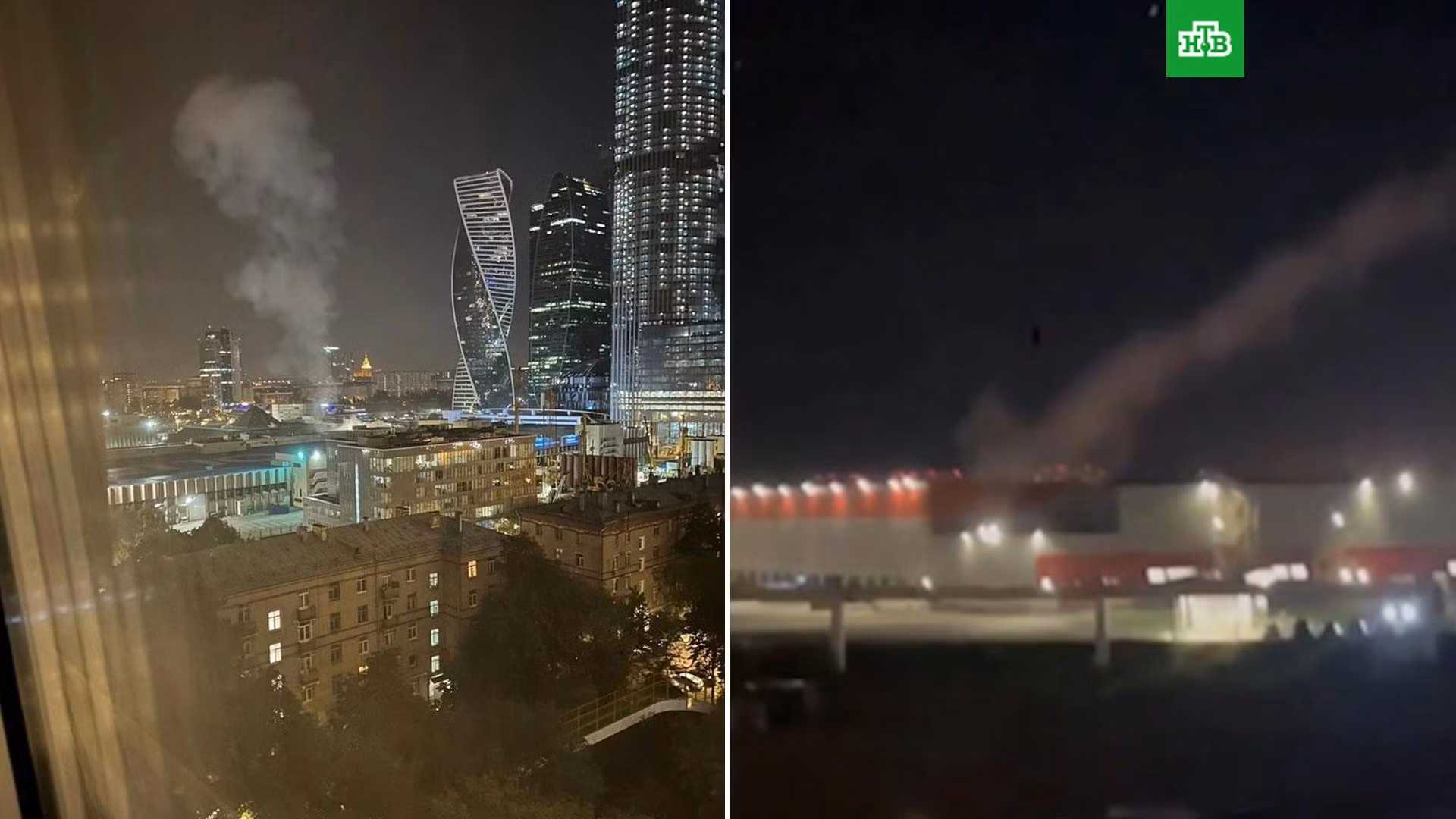 Mảnh vỡ UAV Ukraine rơi xuống trung tâm triển lãm Moscow -0
