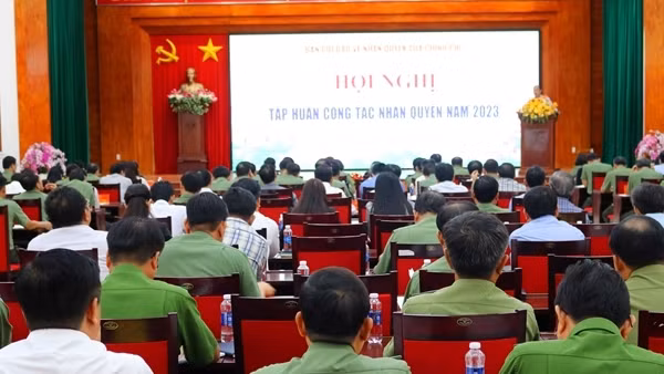 Ban Chỉ đạo Nhân quyền 43 tỉnh, thành phố tham dự hội nghị tập huấn
