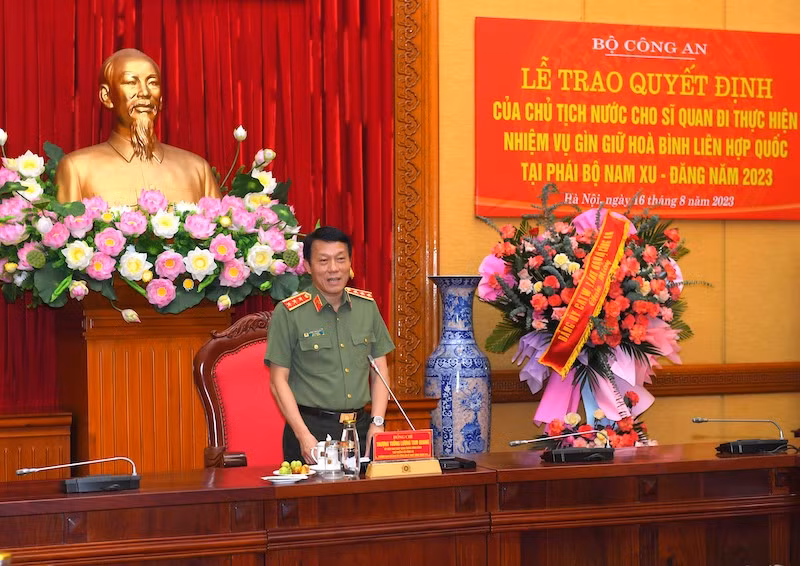 Bộ Công an đã cử 7 sĩ quan đi thực hiện nhiệm vụ gìn giữ hoà bình Liên hợp quốc -1