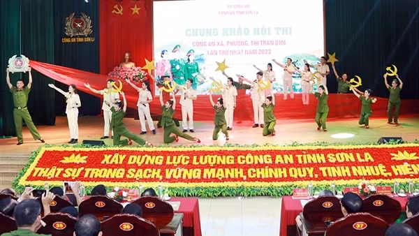 Công an xã, phường, thị trấn toàn tỉnh Sơn La sôi nổi so tài