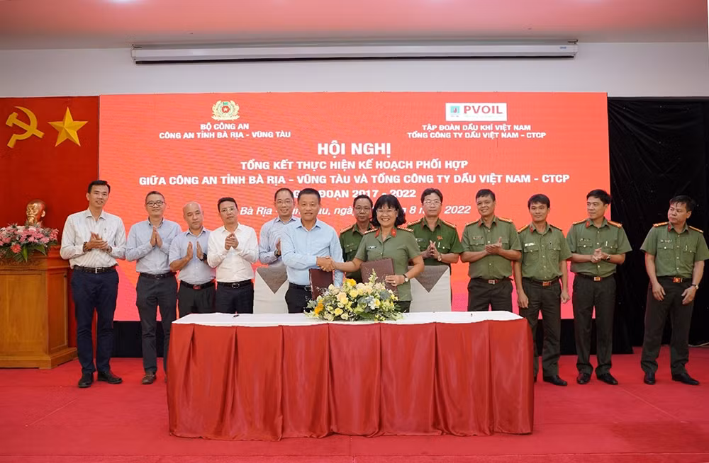 Tổng kết công tác phối hợp giữa PVOIL và Công an tỉnh Bà Rịa - Vũng Tàu -0