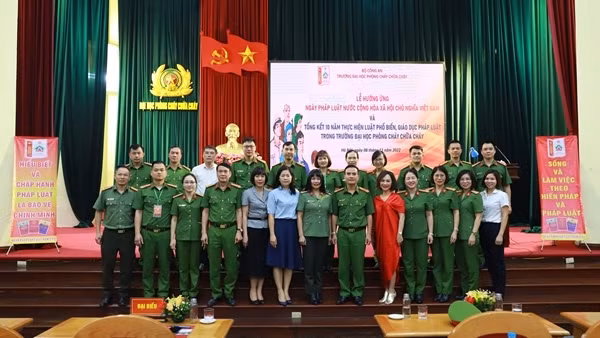 Trường Đại học PCCC tổng kết 10 năm thực hiện Luật phổ biến, giáo dục pháp luật