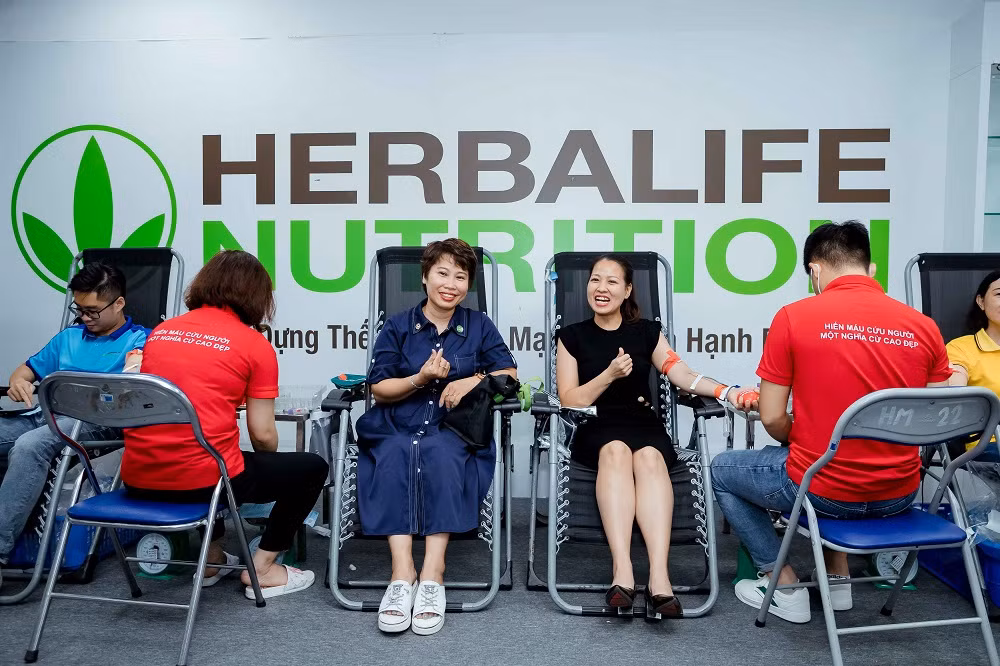 Thành viên độc lập và nhân viên Herbalife Việt Nam tham gia hiến máu tình nguyện -0