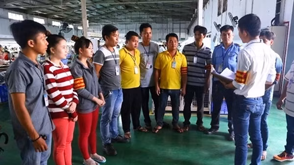 Mô hình đội công nhân xung kích ở các khu công nghiệp