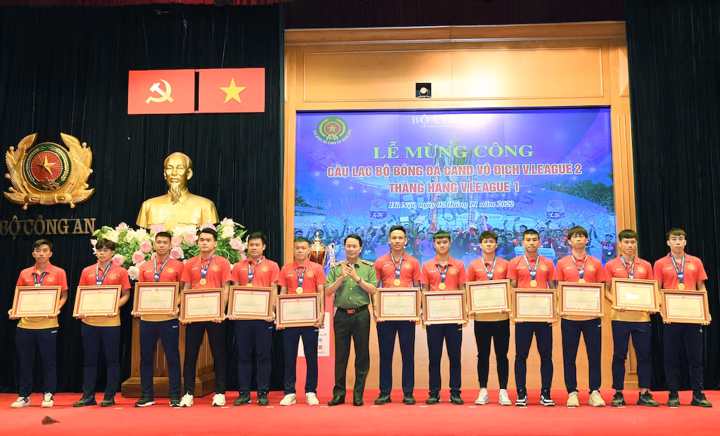 Câu lạc bộ bóng đá CAND thăng hạng Giải bóng đá Vô địch quốc gia năm 2023 -0