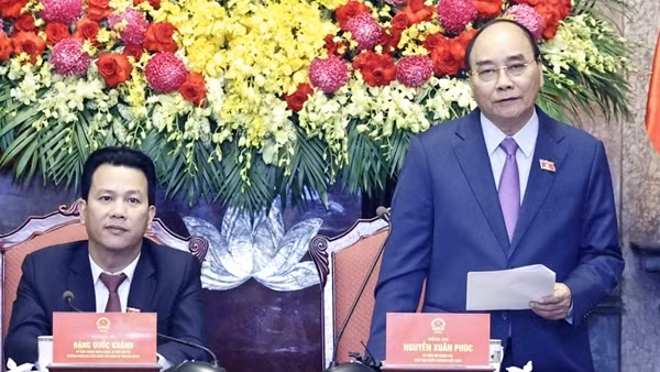 Chủ tịch nước gặp mặt đại biểu người có uy tín tiêu biểu tỉnh Hà Giang