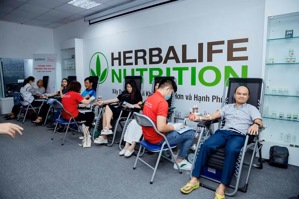 Thành viên độc lập và nhân viên Herbalife Việt Nam tham gia hiến máu tình nguyện -0