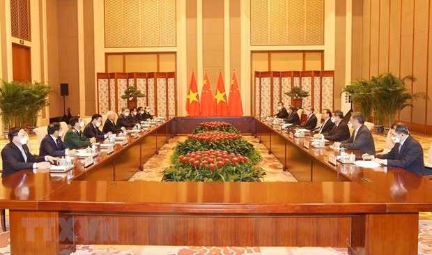 Tổng Bí thư Nguyễn Phú Trọng hội kiến Thủ tướng Trung Quốc -0