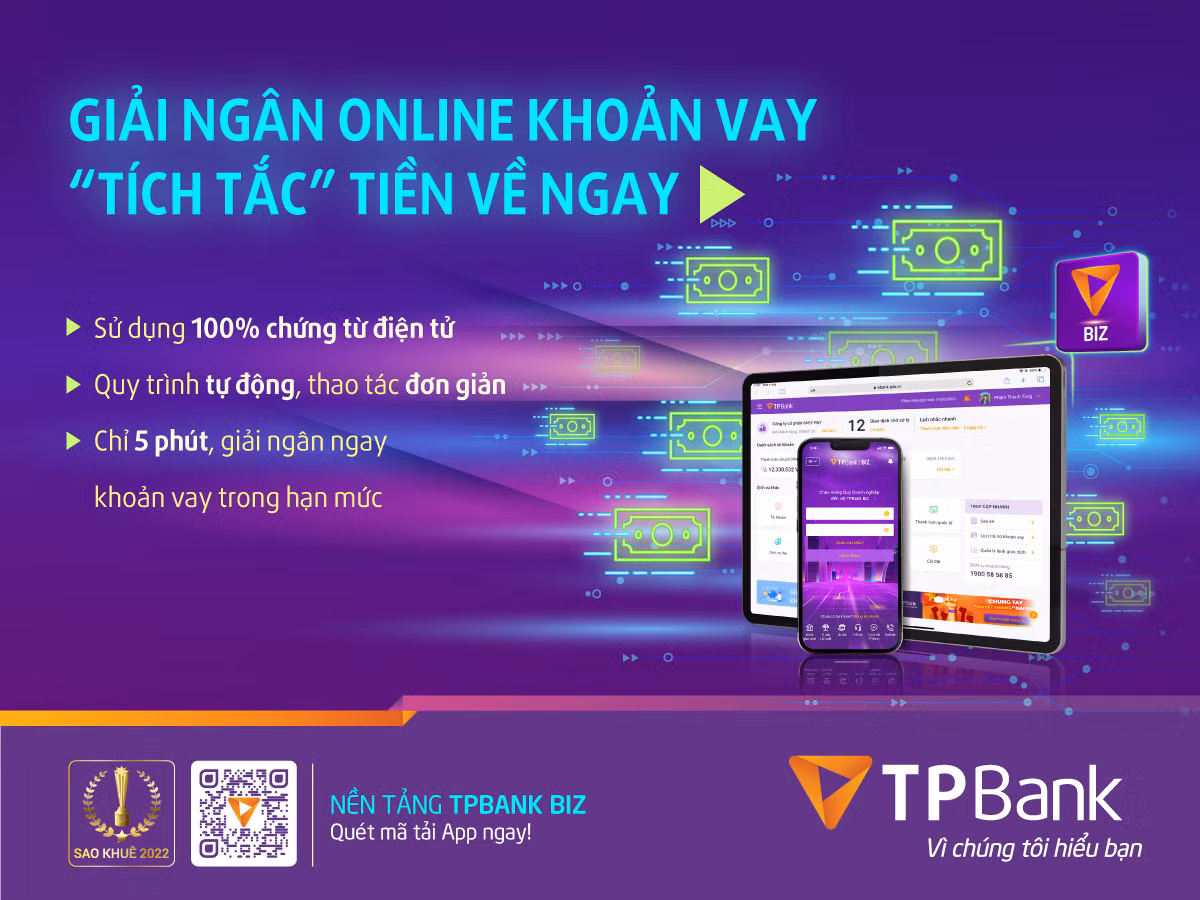 TPBank tiên phong triển khai giải ngân online và chứng từ số cho khách hàng doanh nghiệp -0