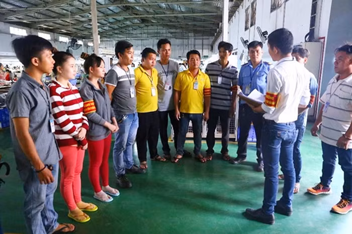 Mô hình đội công nhân xung kích ở các khu công nghiệp -0