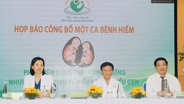Lần đầu tiên Việt Nam phát hiện ca song thai cực hiếm gặp