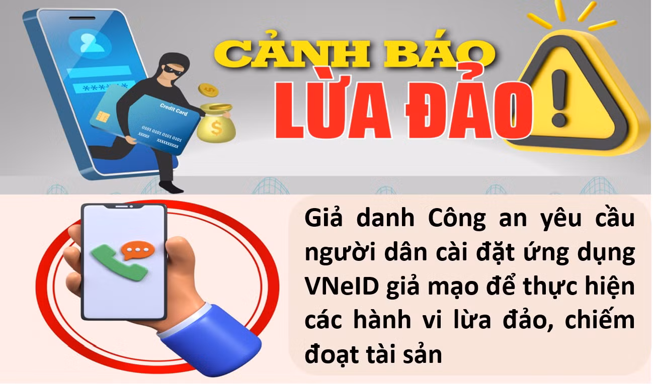 Cảnh giác thủ đoạn lừa đảo cài đặt ứng dụng tài khoản định danh điện tử -0
