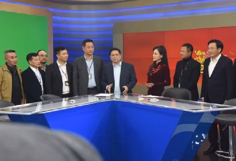Thủ tướng chúc Tết cán bộ, phóng viên các cơ quan thông tấn, báo chí -0