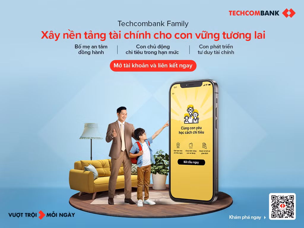 Techcombank Family - Giúp cha mẹ đồng hành tài chính cùng con -0