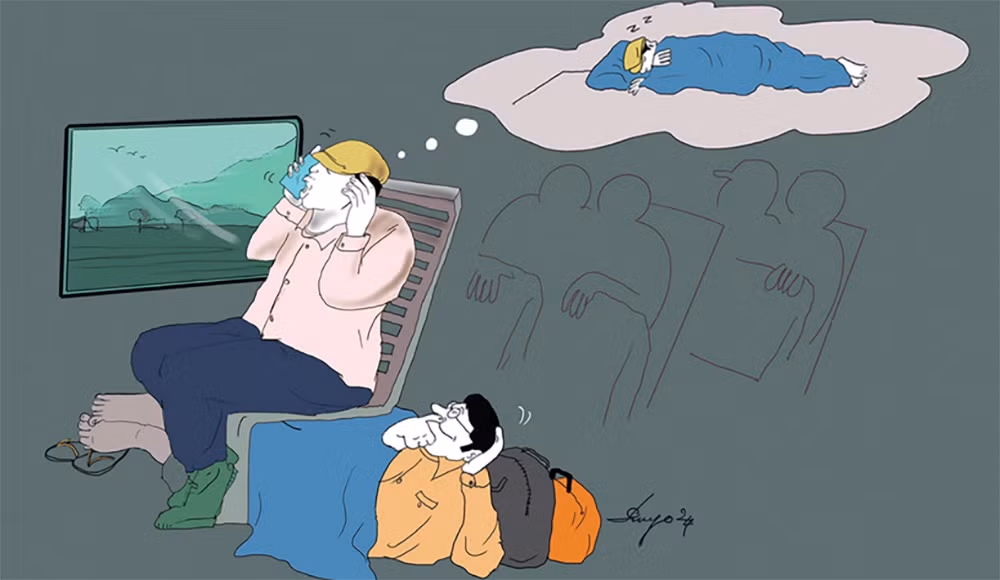 Nằm giường cứng -0