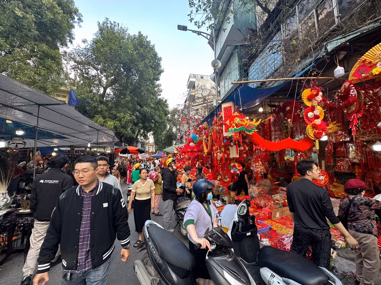 Chợ hoa Hàng Lược rực rỡ sắc màu cuối năm -0