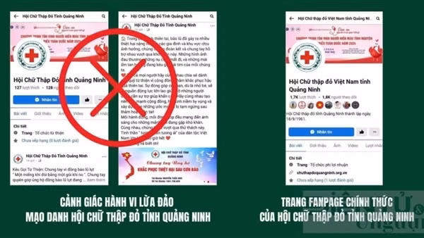 Cảnh giác Fanpage lừa đảo kêu gọi quyên góp ủng hộ người dân vùng bão lũ
