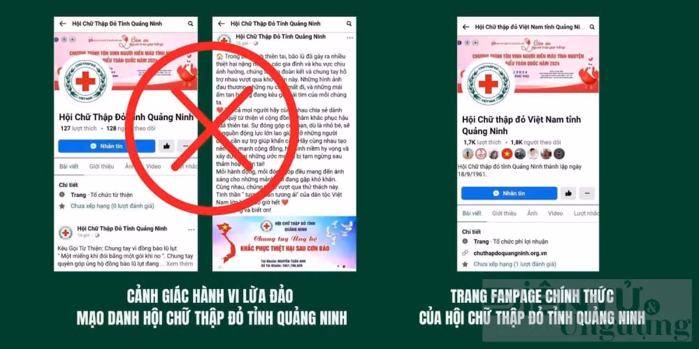 Cảnh giác Fanpage lừa đảo kêu gọi quyên góp ủng hộ người dân vùng bão -0