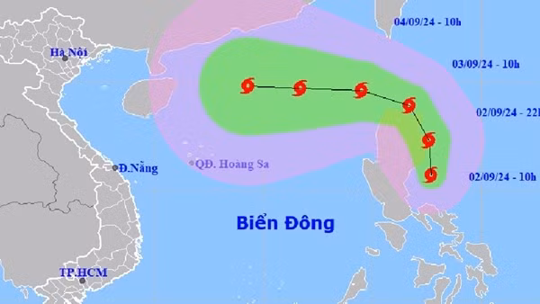 Đêm mai, bão Yagi vào Biển Đông