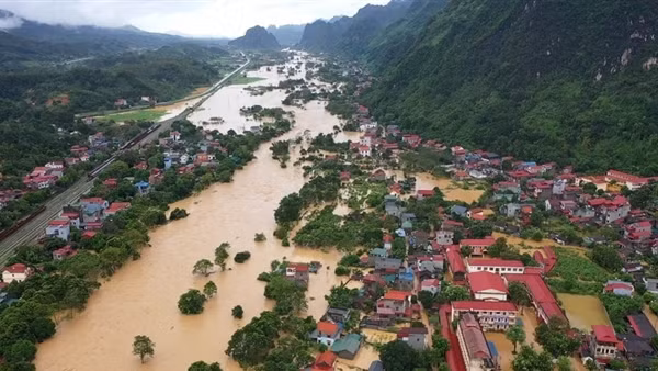 Lạng Sơn: Một số địa phương ngập úng nghiêm trọng sau cơn bão số 3