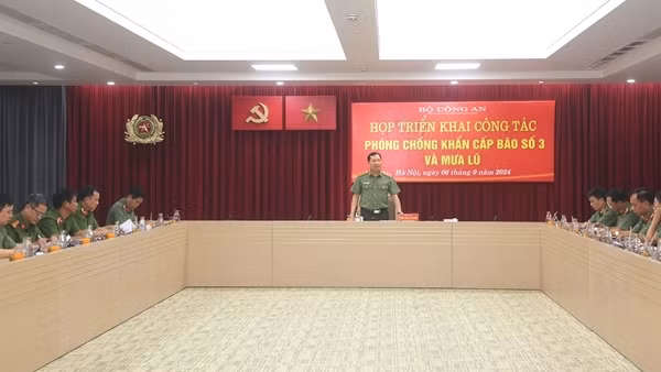 Bộ Công an triển khai công tác phòng chống bão Yagi