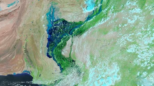Nước lũ ứ đọng, biến một phần của một tỉnh ở Pakistan thành hồ nước