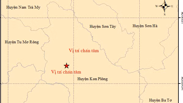 Kon Tum lại rung chuyển vì động đất