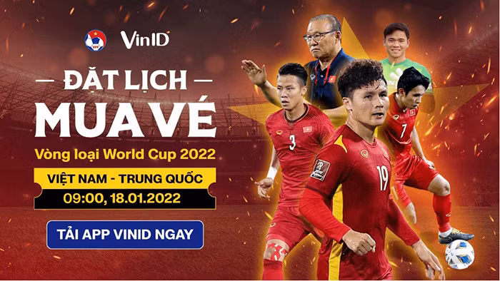 VinID mở bán vé trận Việt Nam - Trung Quốc đúng Mùng 1 Tết -0