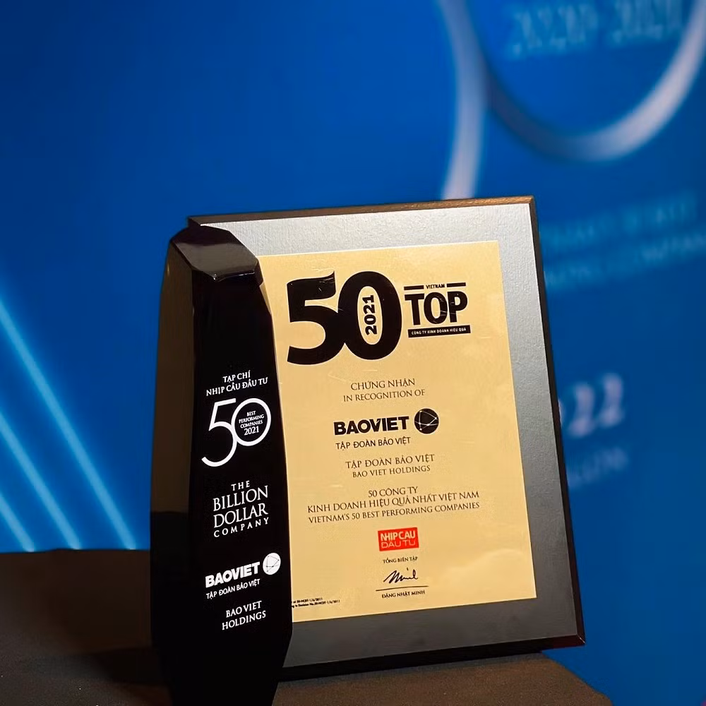 Tập đoàn Bảo Việt (BVH): 5 năm liên tiếp dẫn đầu ngành bảo hiểm trong Top 50 công ty kinh doanh hiệu quả nhất Việt Nam -0