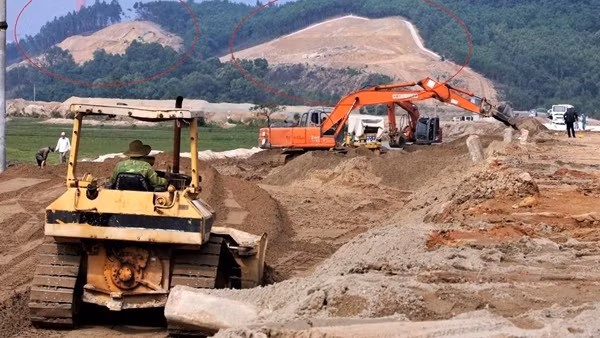Khai thác đất lậu để thi công dự án nghìn tỷ ở Vũng Áng