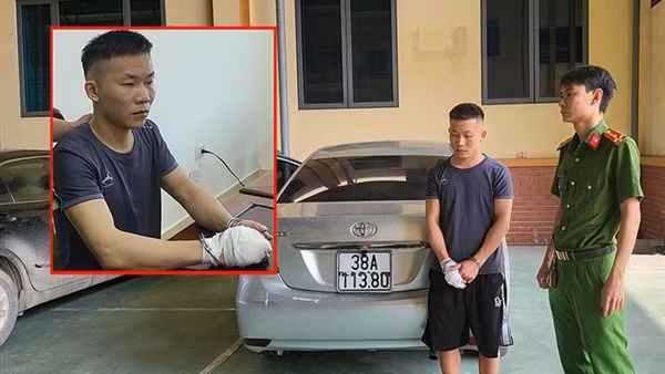 Đối tượng lái xế hộp cướp tiệm vàng ở Hà Tĩnh khai gì tại cơ quan Công an?